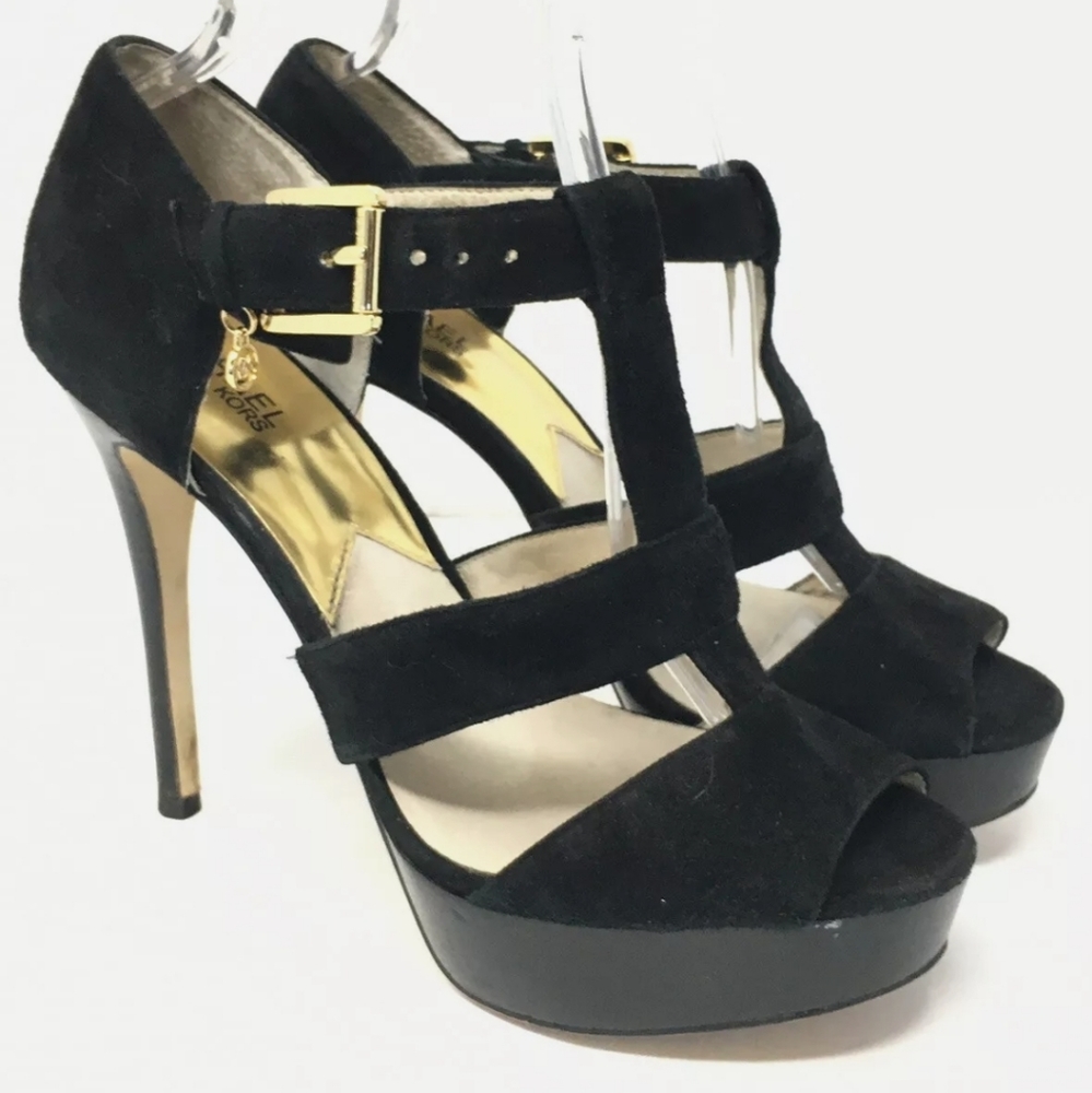 Michael Kors Open Toe Platform Heels 9.5M - Picture 2 of 9